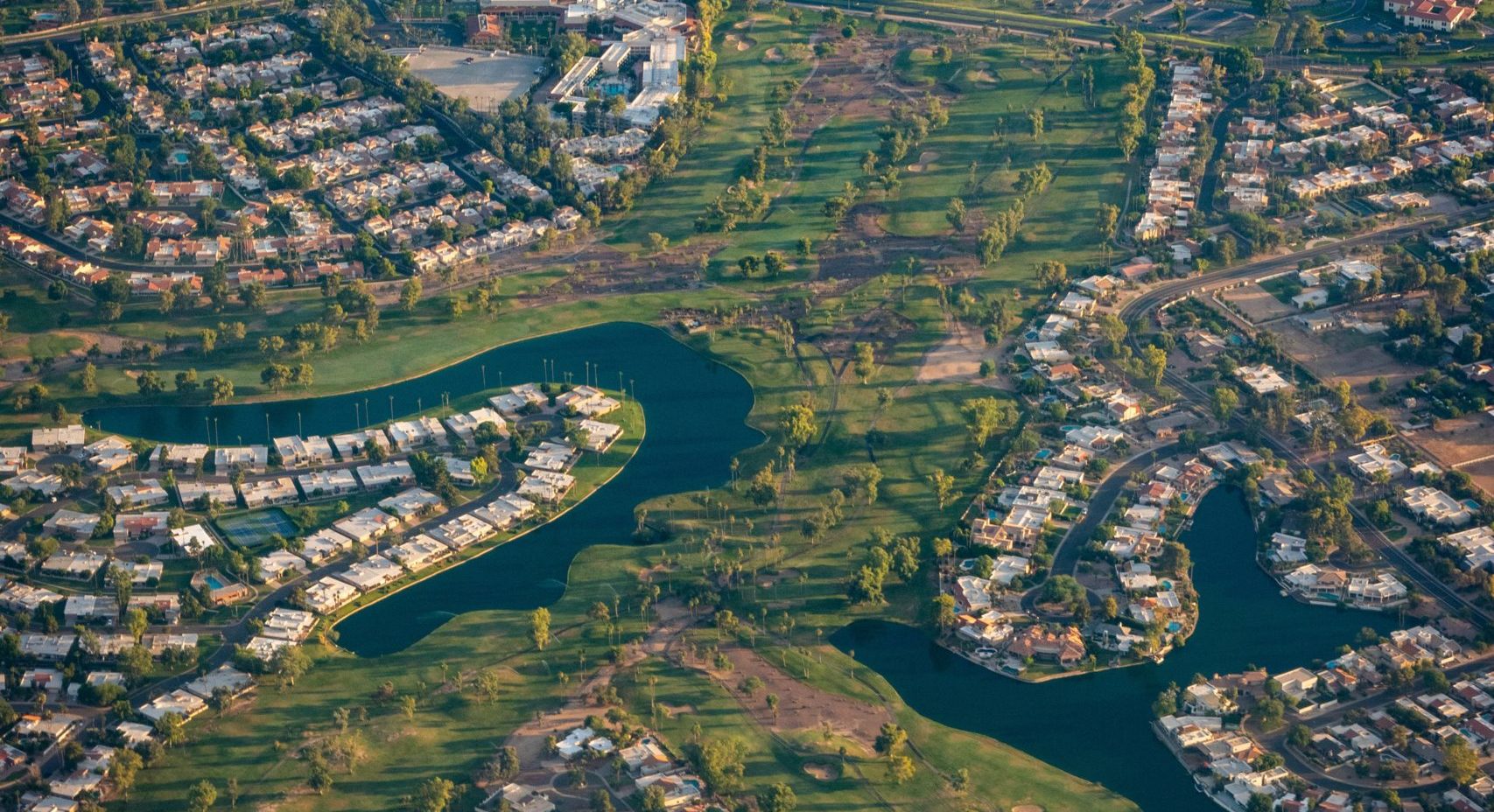 Aerial photo of Scottsdale, Arizona.