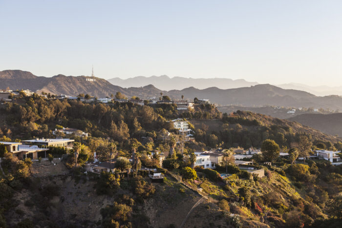 Houses in the Hollywood Hills