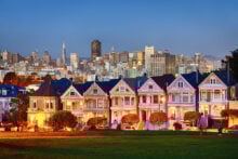 The famous Painted Ladies houses of San Francisco
