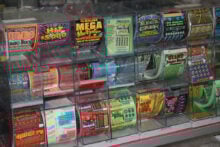 Scratch off lotto tickets