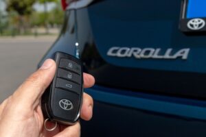 Toyota Corolla with key fob