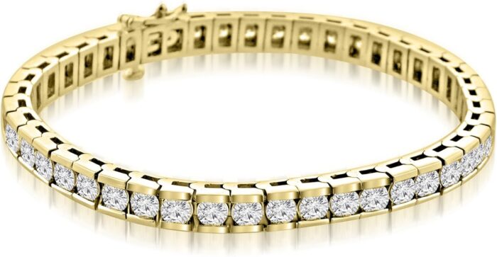 10.15 ct Ladies Round Cut Diamond Tennis Bracelet