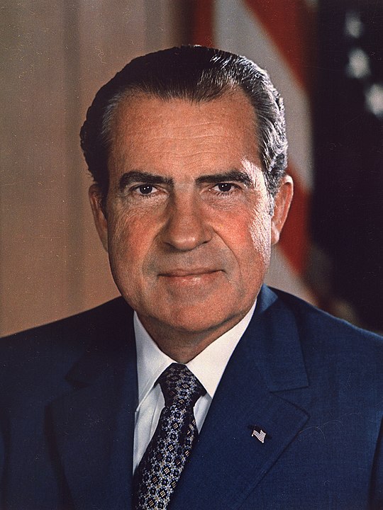 White House official portrait of Richard Nixon