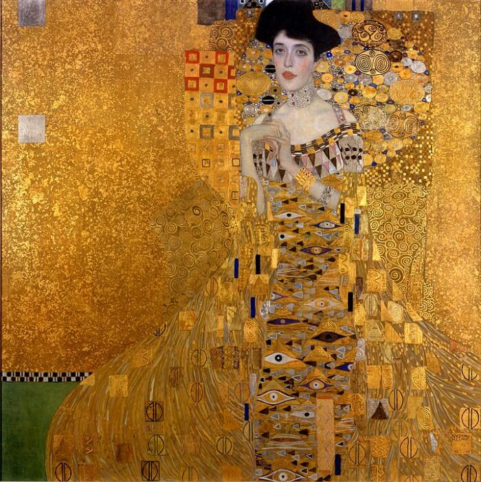 Portrait of Adele Bloch-Bauer I by Gustav Klimt (1907) painting