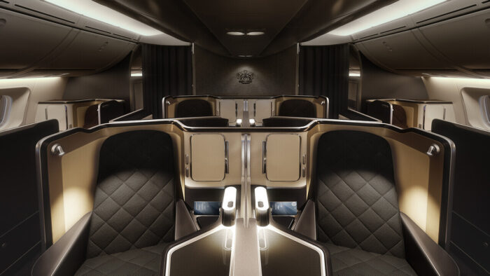 British Airways First Class Cabin