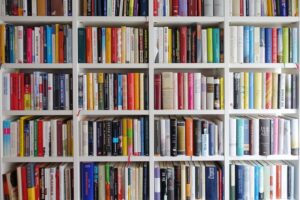 Bookshelf full of books