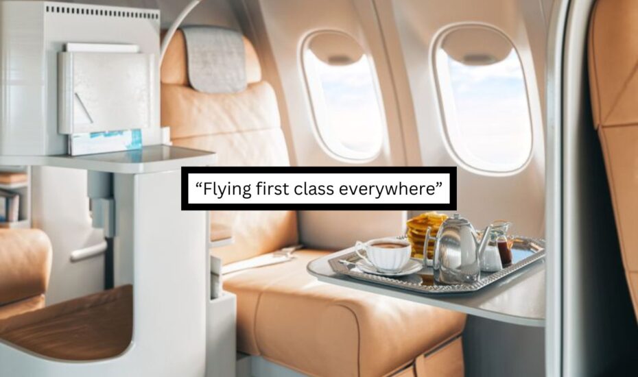 Flying first class