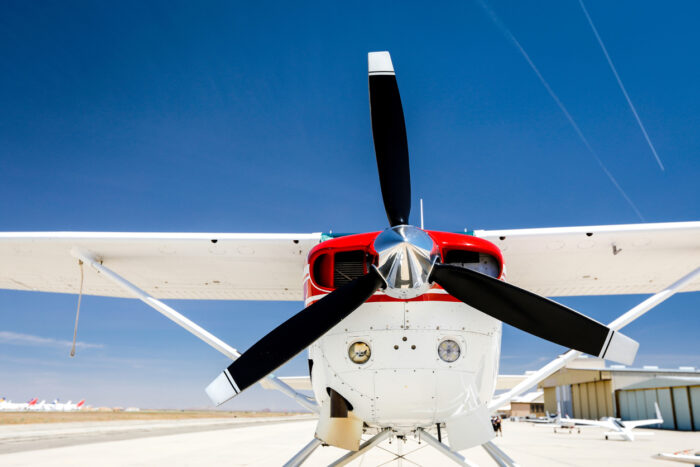 Planes powered by propeller engines