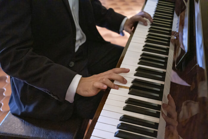 Man playing the piano