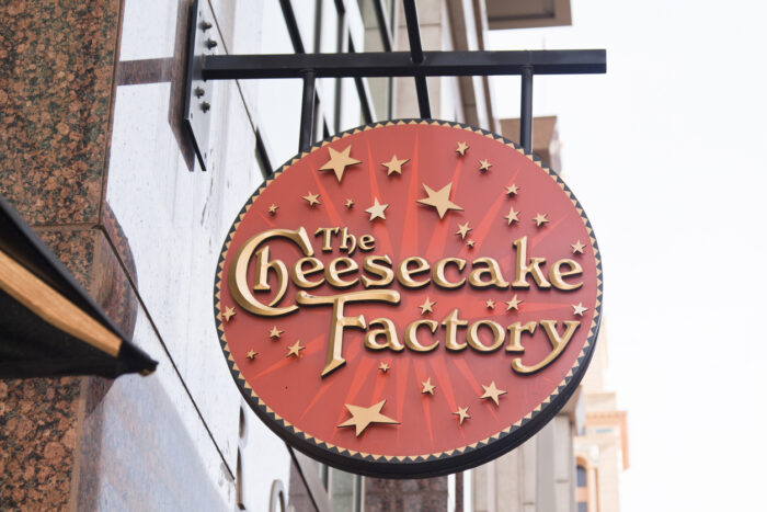 cheesecake factory signage 