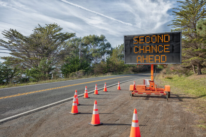 Second chance sign