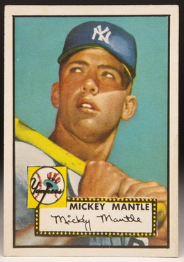 1952 mickey mantle baseball card