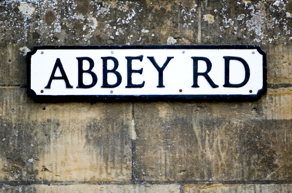 Abbey Road sign