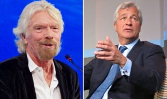 Richard Branson and Jamie Dimon