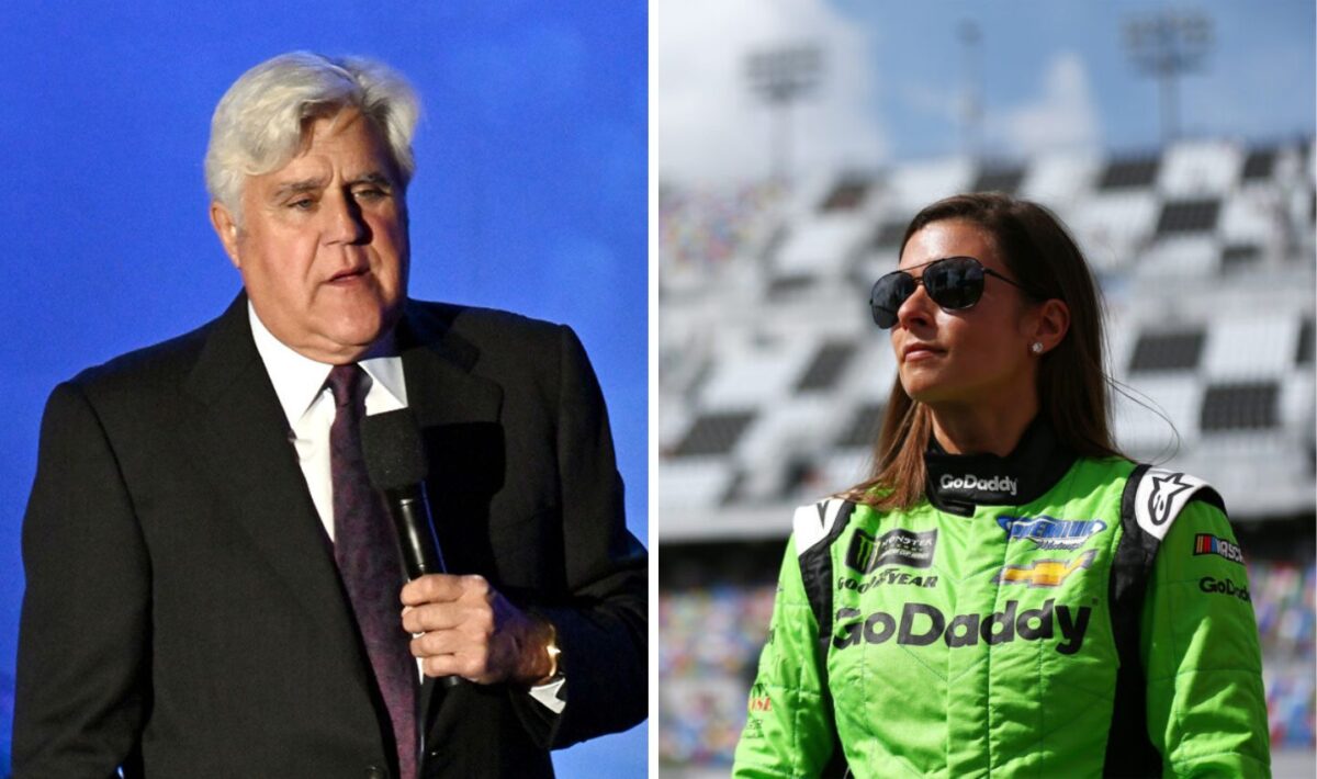 Jay Leno and Danica Patrick