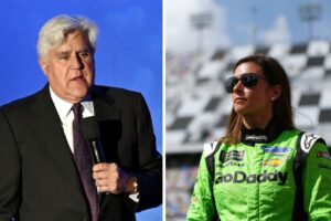 Jay Leno and Danica Patrick