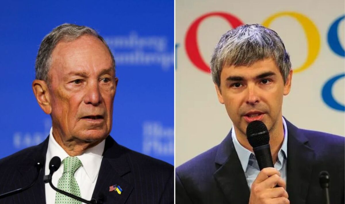 Michael Bloomberg and Larry Page