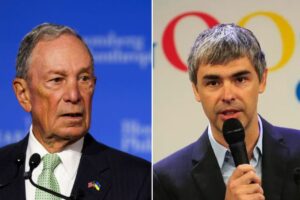 Michael Bloomberg and Larry Page