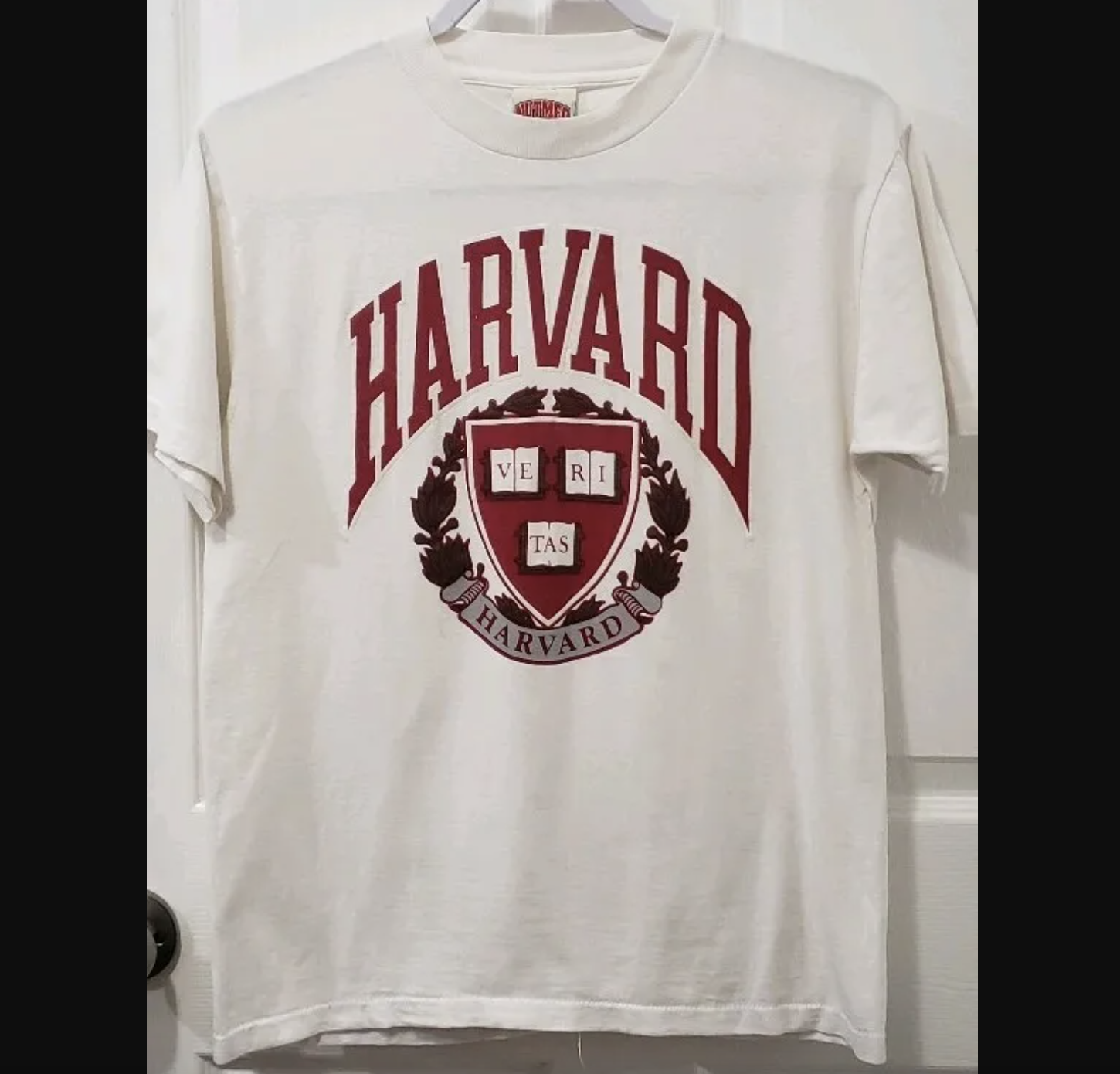 Harvard Veritas NutMeg Athletic Dept T Shirt Vintage Style 1952