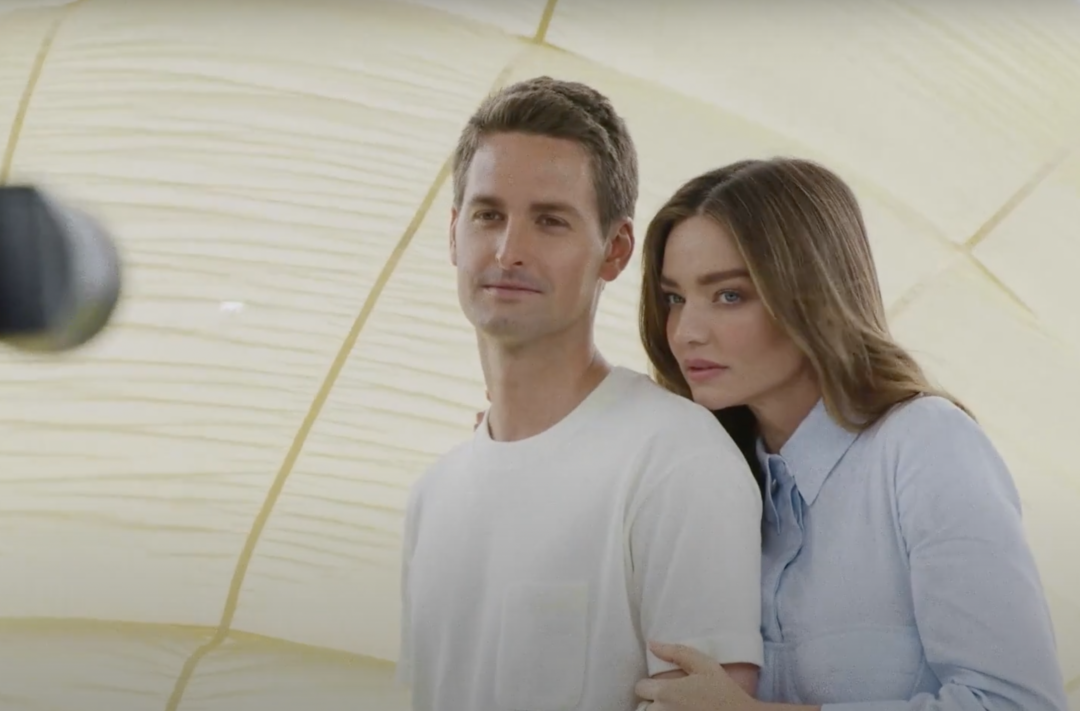 Evan Spiegel and Miranda Kerr