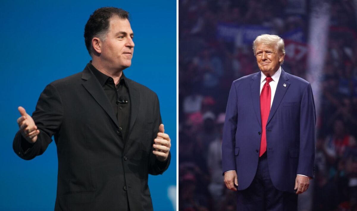 Michael Dell and Donald Trump