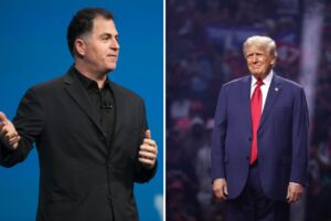 Michael Dell and Donald Trump