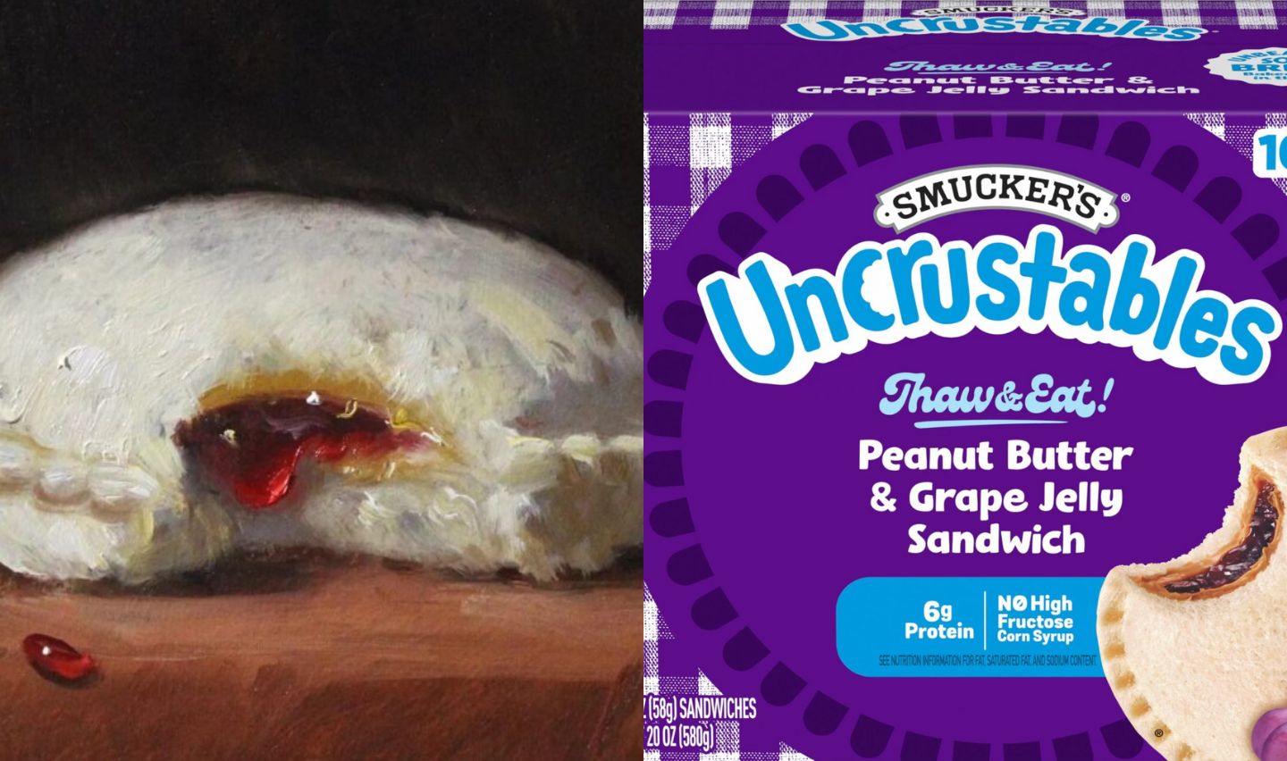 Snack Art Success: Uncrustables Oil Painting Sells for $5K - Wealth Gang