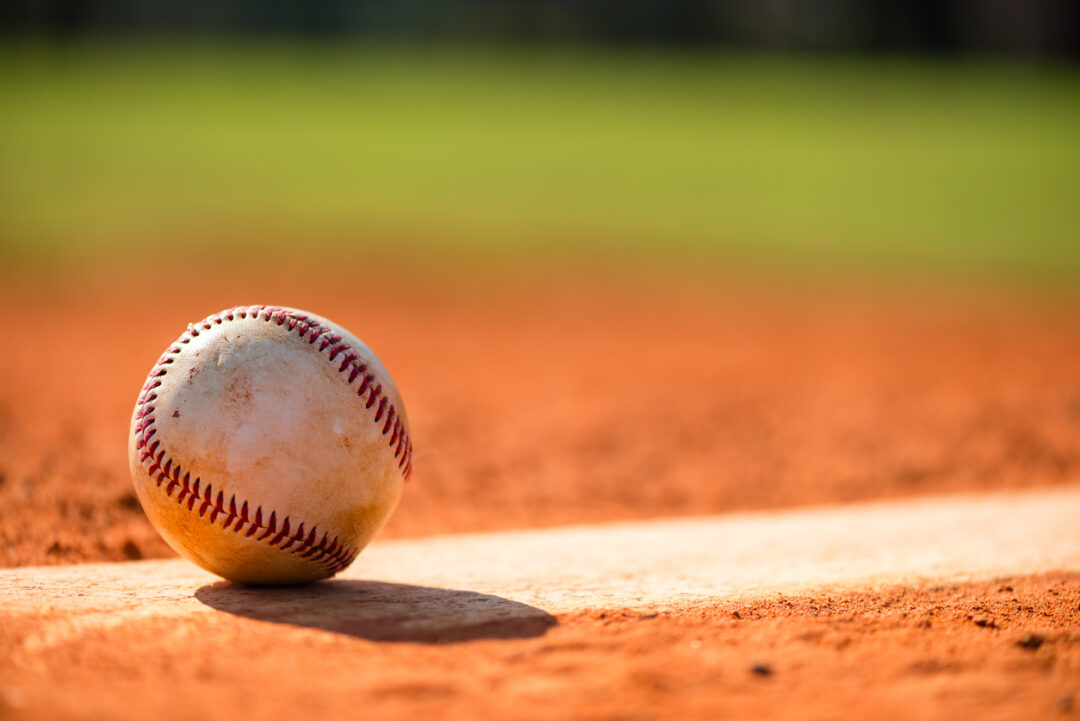 Baseball on Pitcher's Mound