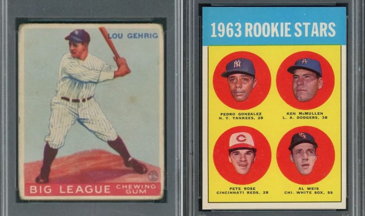 Vintage baseball cards