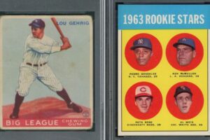 Vintage baseball cards