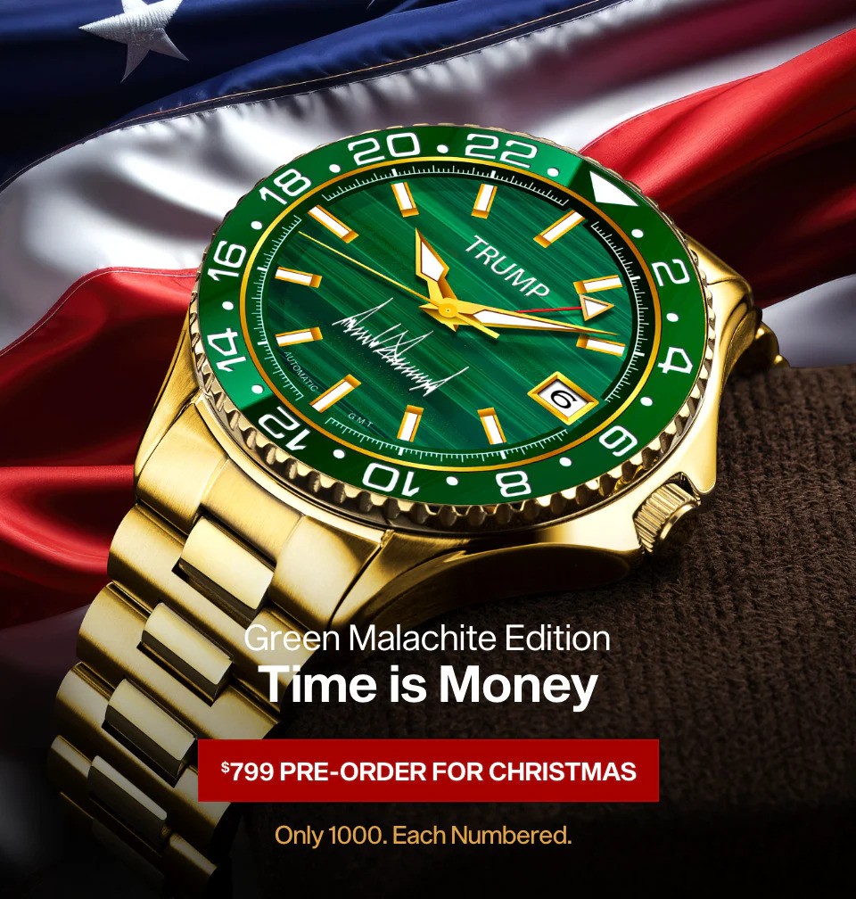 green malachite trump watch