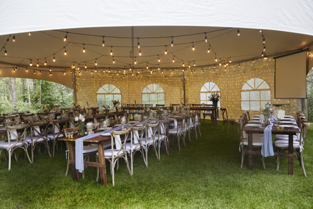 outdoor tent party