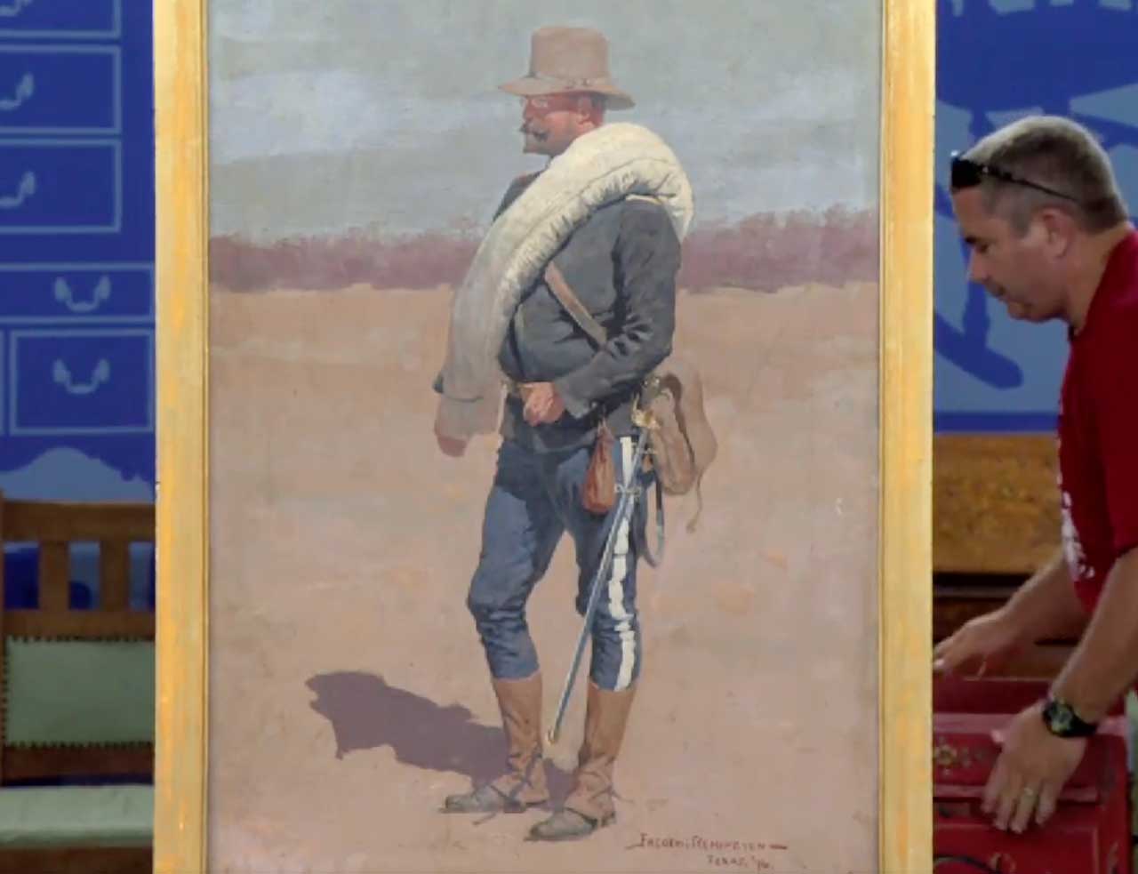 Frederic Remington Portrait and Letter