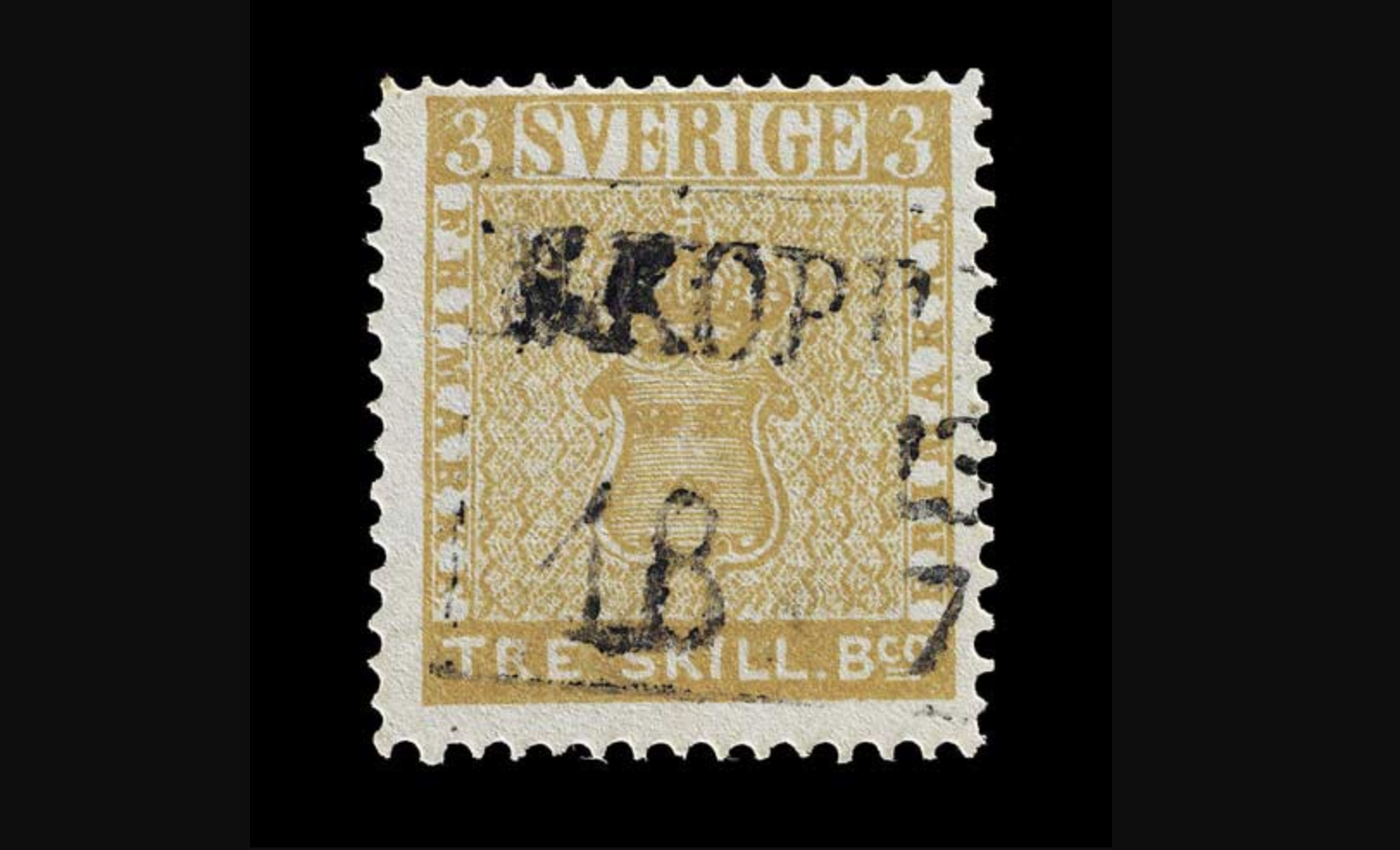 The "Treskilling" Yellow stamp