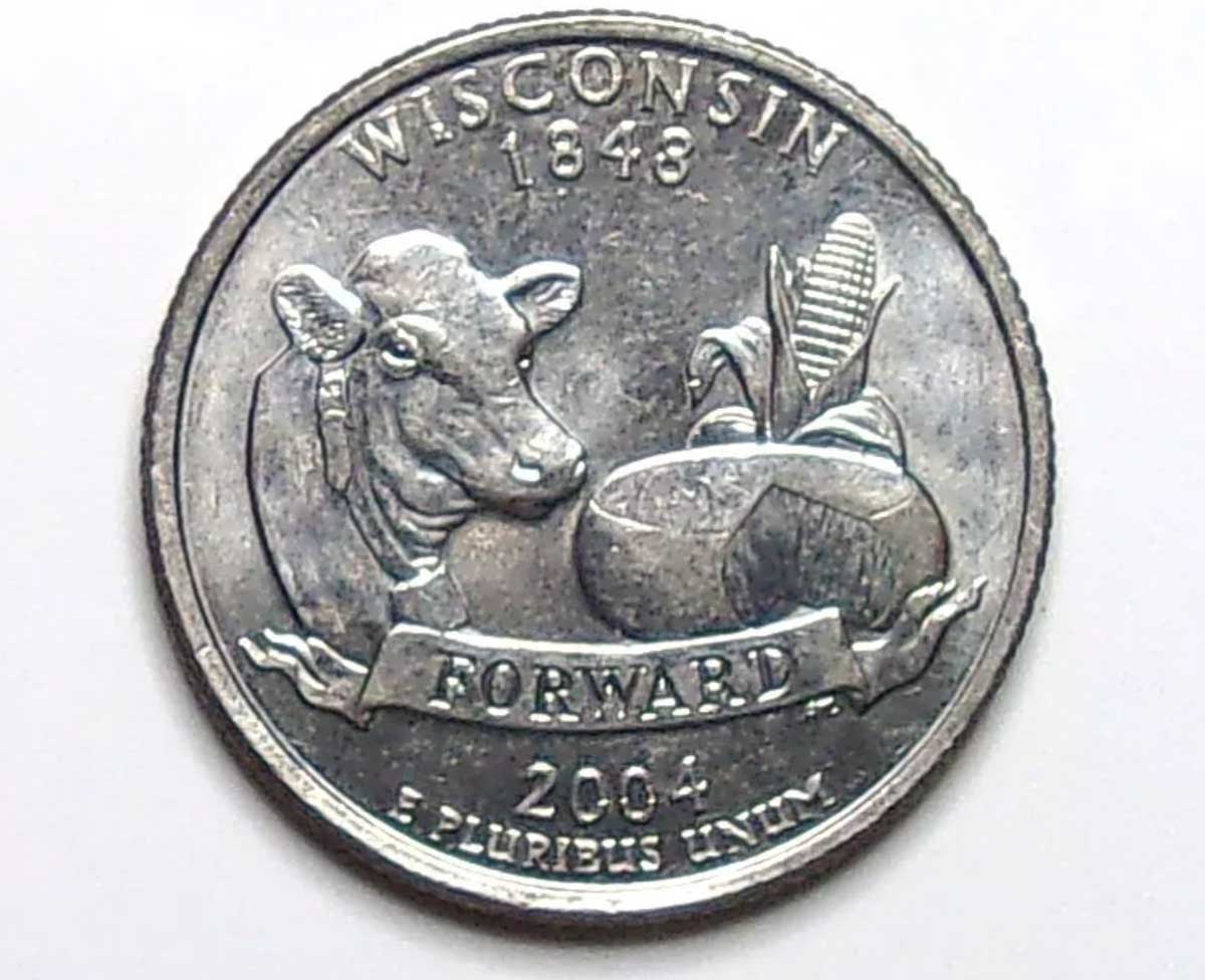 2004 Wisconsin Quarter Extra Leaf Error