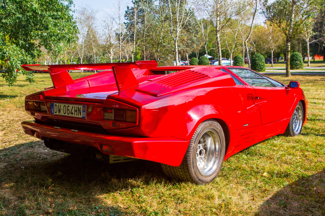 Mogliano Veneto, Italy - September 11, 2016: Photo of a Lamborghini 25th Anniversary Countach at meeting Top Selection 2016. Named to honour the company's twenty-fifth anniversary, in 1988,the 25th Anniversary.