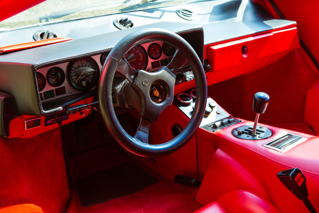 Mogliano Veneto, Italy - September 11, 2016: Photo of a Lamborghini 25th Anniversary Countach at meeting Top Selection 2016. Named to honour the company's twenty-fifth anniversary, in 1988,the 25th Anniversary.