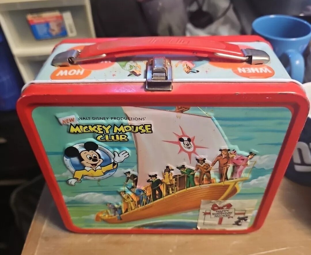 mickey mouse club lunchbox