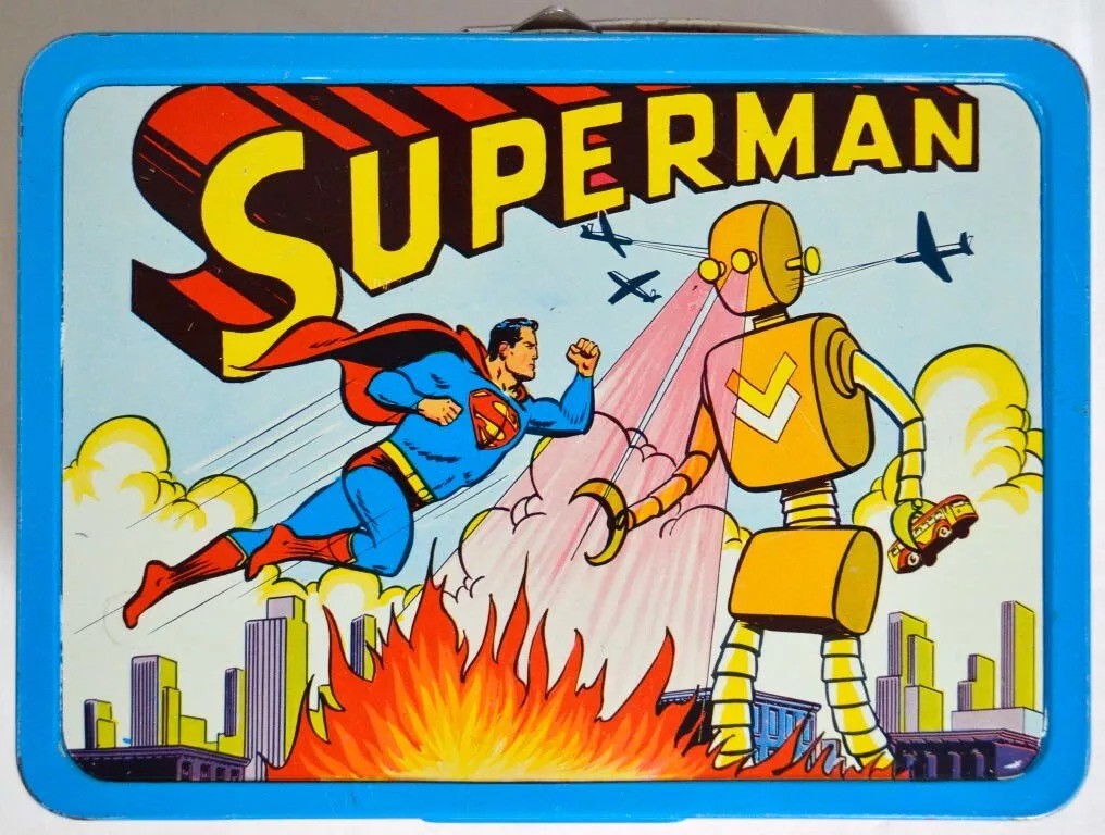 1954 superman lunchbox