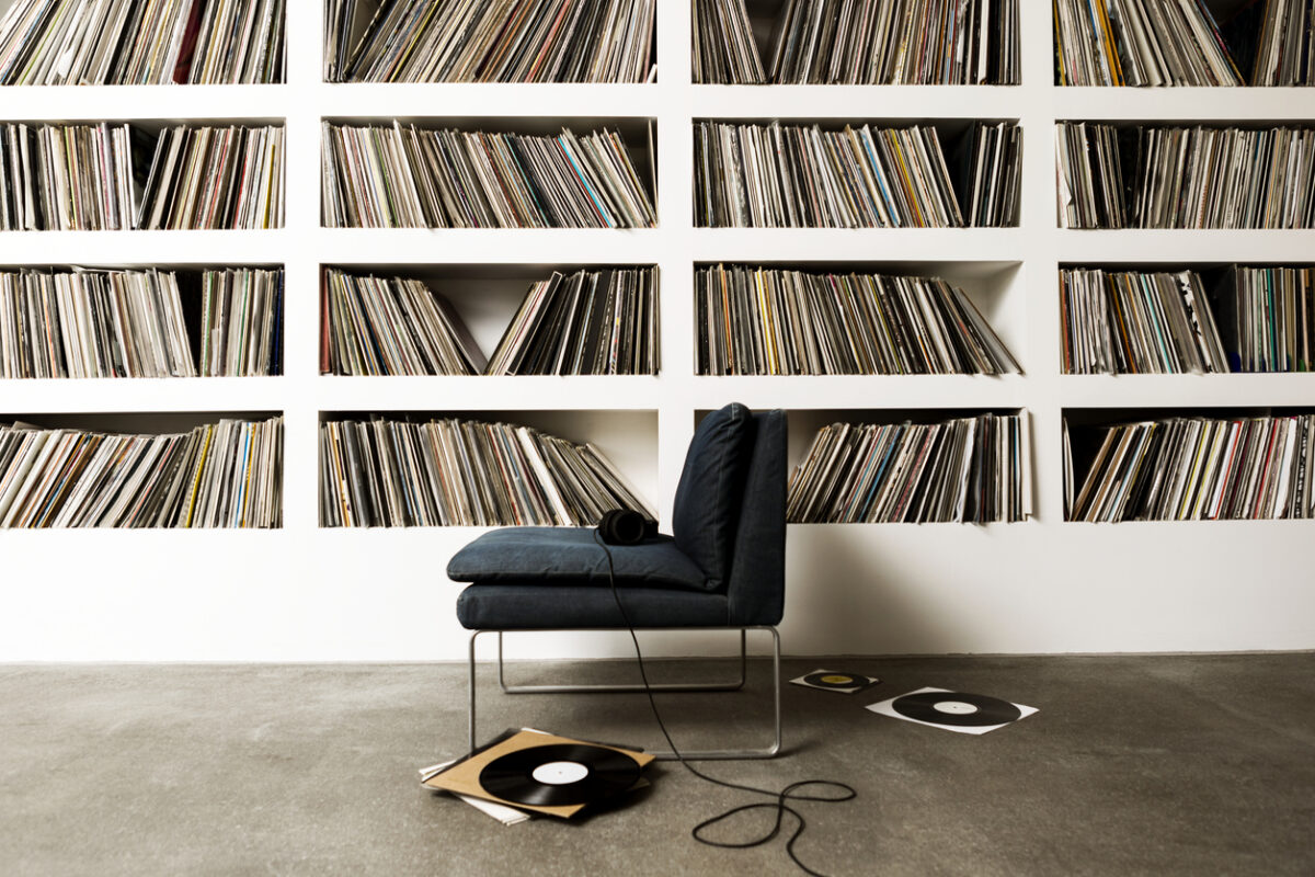 Vinyl record collection