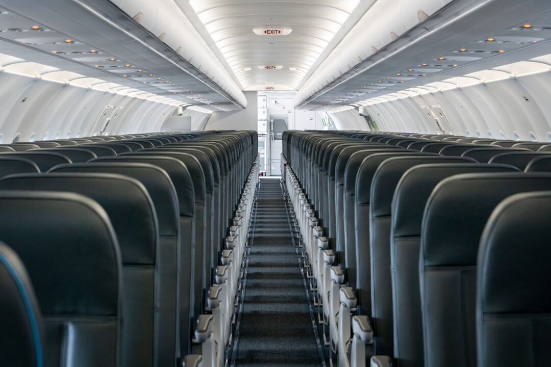 Frontier airplane interior