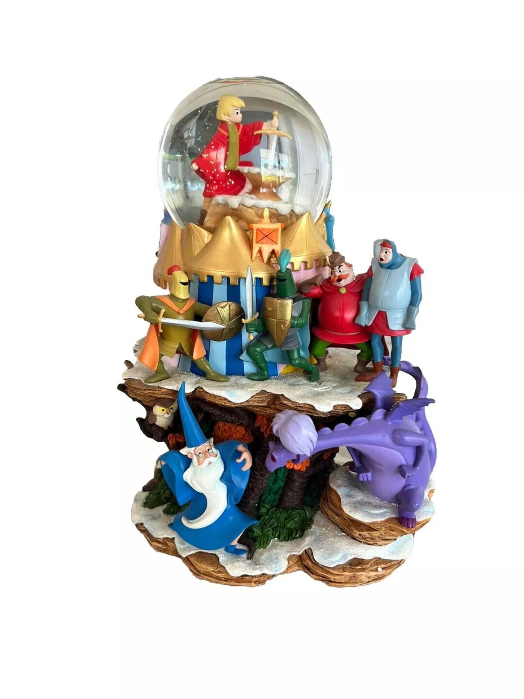 sword in the stone snowglobe