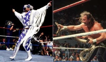 Diptyque of two professional wrestlers