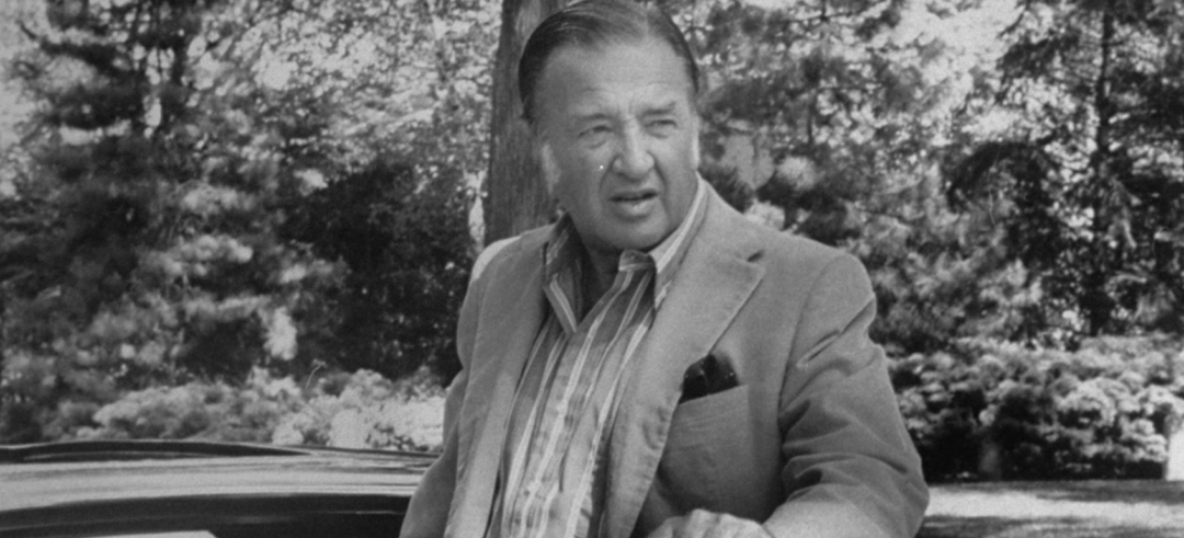 A middle-aged man in a suit jacket and striped shirt stands outdoors near a car, with trees and bushes in the background on a sunny day.