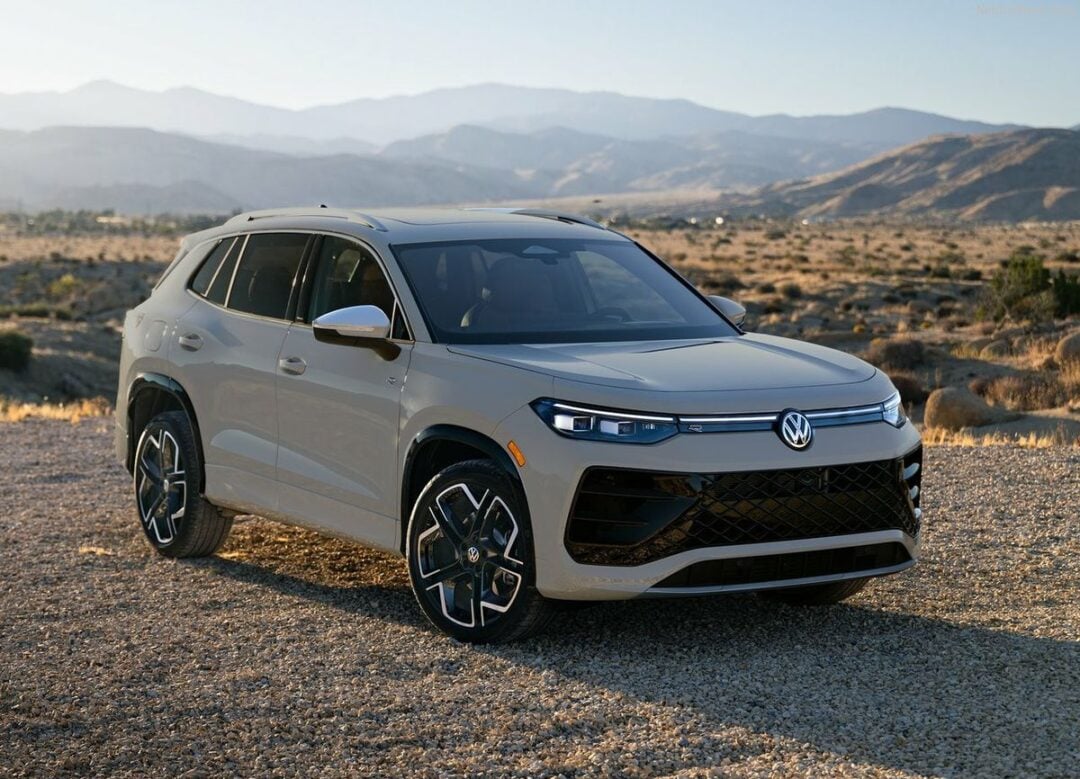 A car parked on a rocky road