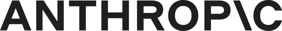 The word "ANTHROPIC" is written in bold, black, uppercase letters with a backslash replacing the letter "I" at the end.