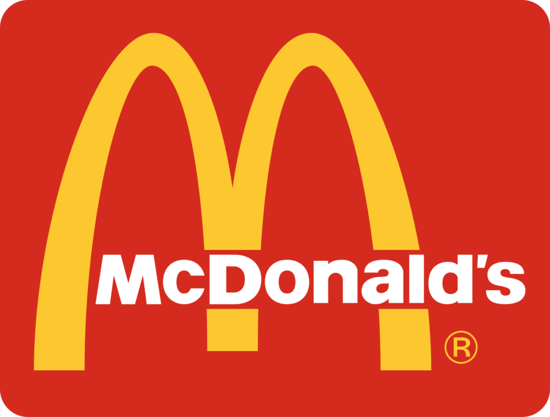 The McDonald's logo featuring large yellow arches forming the letter "M" on a red background, with "McDonald's" written in white text below the arches.