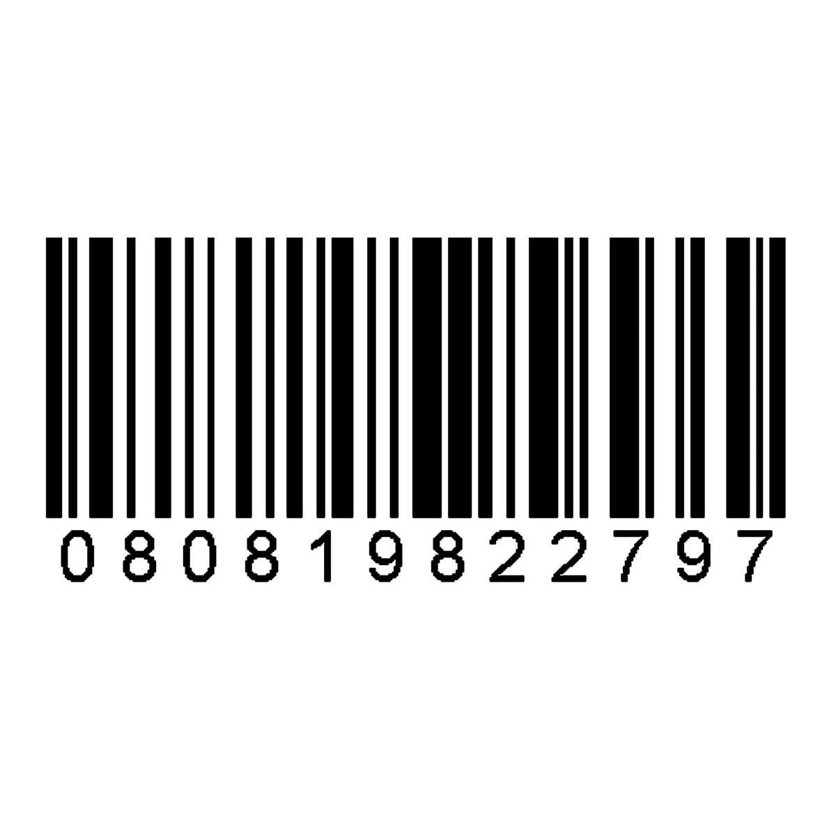 A black and white barcode with the numbers 080819822797 printed below the bars on a plain white background.