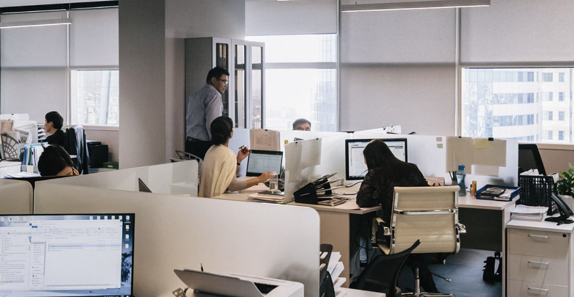 Items reflecting work life balance closing laptop calmly