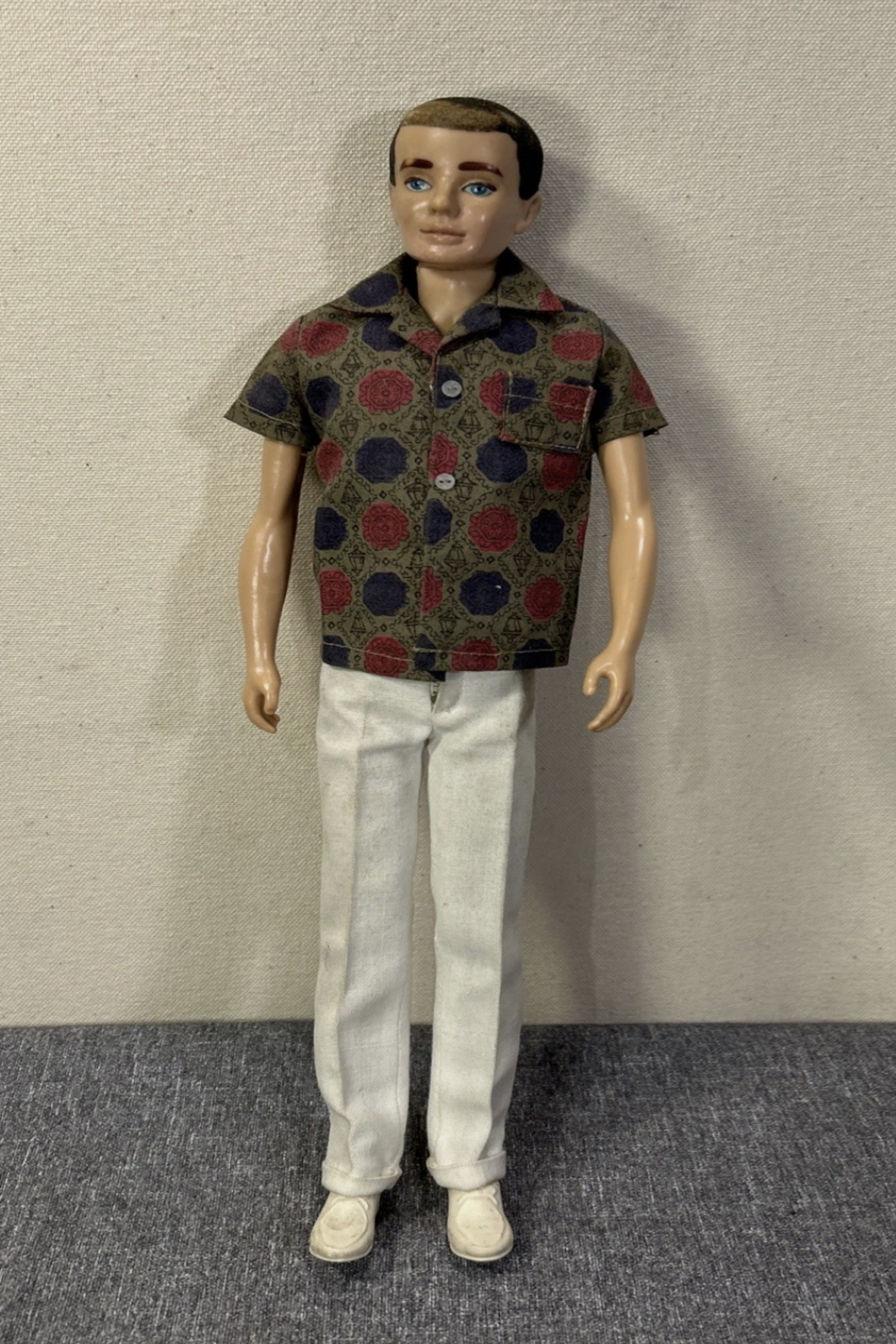 Vintage 1961 Ken dolls with flocked hair in original packaging collectible condition